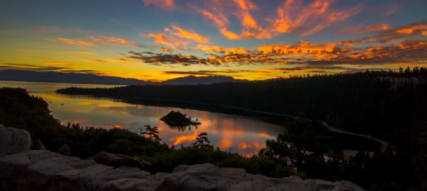 Sunrise photo quickie at Lake Tahoe at Emerald Bay, California Travel Videos